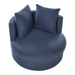 DALBY - Fauteuil - Blauw - Stof -Leen Bakker Fauteuils ecad56d504ac417f879dc207c69efb51