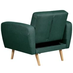 FLORLI - Fauteuil - Groen - Polyester -Leen Bakker Fauteuils ed385dcfb1cc43f2b898cff2f8d84c01