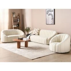 MALUNG - Fauteuil - Crème - Fluweel -Leen Bakker Fauteuils ee3d6da149494c16b2a3b7048e890ea6