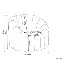 MALUNG - Fauteuil - Beige - Fluweel -Leen Bakker Fauteuils efcd409e77454adaad609c58021d5b4a