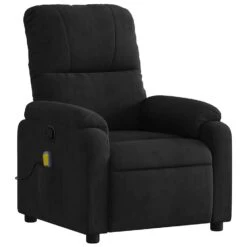 VidaXL - Massagestoel - Zwart - Microvezel -Leen Bakker Fauteuils f0033a3296eb43a0b4a9b559f89b7f17
