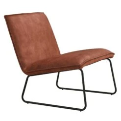 Fauteuil James - Velvet Roest -Leen Bakker Fauteuils f01de449bf2944519977e9c758324418