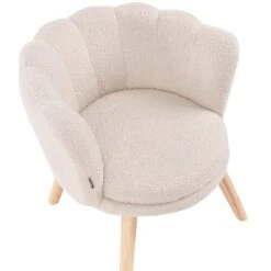 HALBY - Kinderfauteuil - Lichtbeige - Bouclé -Leen Bakker Fauteuils f0a035f1382f4c9cb08bd6642a4fbe33