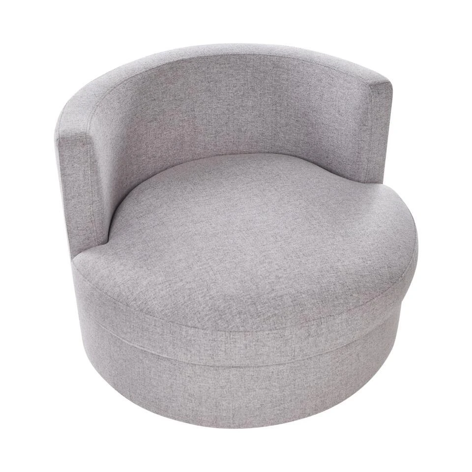 DALBY - Fauteuil - Grijs - Stof 9 DALBY - Fauteuil - Grijs - Stof - Afbeelding 9