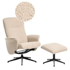 JAPET - Relaxfauteuil Met Voetenbank - Beige - Bouclé 12 JAPET - Relaxfauteuil Met Voetenbank - Beige - Bouclé -Leen Bakker Fauteuils f1a43349f68d483cbd1a958689517311