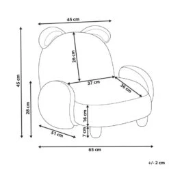 KANNA - Kinderstoel - Wit - Nepbont -Leen Bakker Fauteuils f1f36eae26b24fa2a11fbc0f1d9d2289