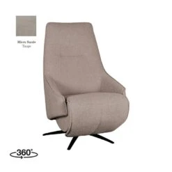 LABEL51 Fauteuil Odense - Taupe - Micro Suede - Elektrisch - 87x68x110 Cm 5 LABEL51 Fauteuil Odense - Taupe - Micro Suede - Elektrisch - 87x68x110 Cm -Leen Bakker Fauteuils f25a6fe79523486082fcae2d08a646fc