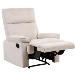 EVERTON - Relaxfauteuil - Beige - Polyester -Leen Bakker Fauteuils f4427f9d48ba416fa8aa256995159178