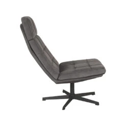 LABEL51 Fauteuil Alvar - Antraciet - Cosmo - 57x53x83 Cm -Leen Bakker Fauteuils fa172b38300c463bb2f903eae9711453