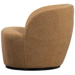 WOOOD Serra Draaifauteuil - Melange Stof - Curry - 68x70x77 -Leen Bakker Fauteuils fa4c46a98a6640e0b8873bf696e190fa