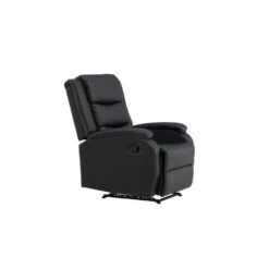 Svea - Pino Verstelbare Fauteuil - Lederlook - Zwart -Leen Bakker Fauteuils fb28529e4efb4a5e9542b72a40ce57c1