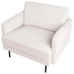 BREDA - Fauteuil - Lichtbeige - Polyester -Leen Bakker Fauteuils fc52ef4f5ea144f2b12d643f238b78fb