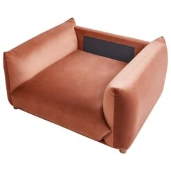 LUVOS - Fauteuil - Goudbruin - Fluweel -Leen Bakker Fauteuils fe5349816be5495999ce4c84941a31e6