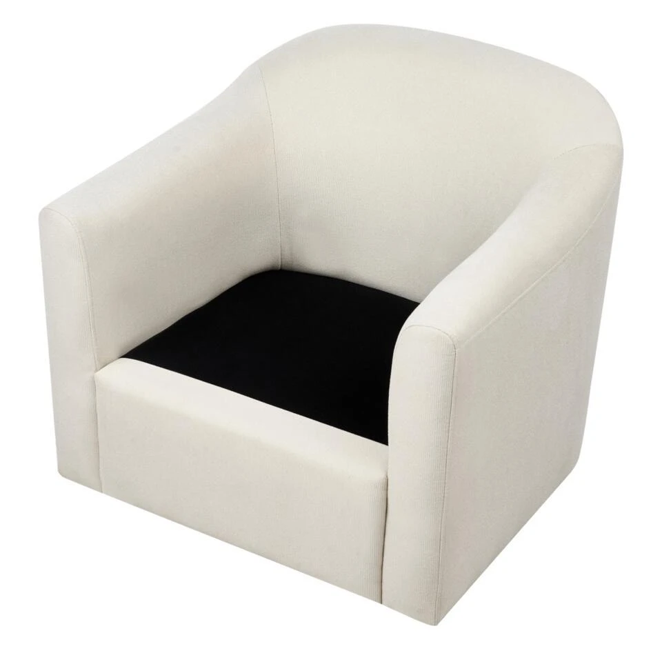 MAGNOR - Fauteuil - Lichtbeige - Polyester 5 MAGNOR - Fauteuil - Lichtbeige - Polyester - Afbeelding 5