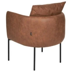 MALMOS - Fauteuil - Bruin - Kunstleer -Leen Bakker Fauteuils ffc2a5e1be7f4b818fabe9dde378d542