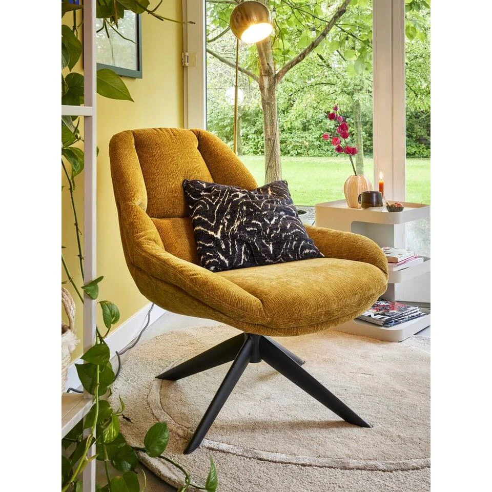 Fauteuil Lynn - Oker 8 Fauteuil Lynn - Oker - Afbeelding 8