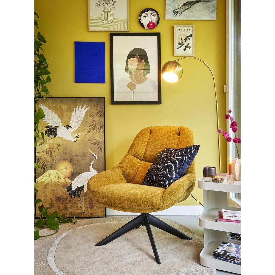 Fauteuil Lynn - Oker 9 Fauteuil Lynn - Oker - Afbeelding 9