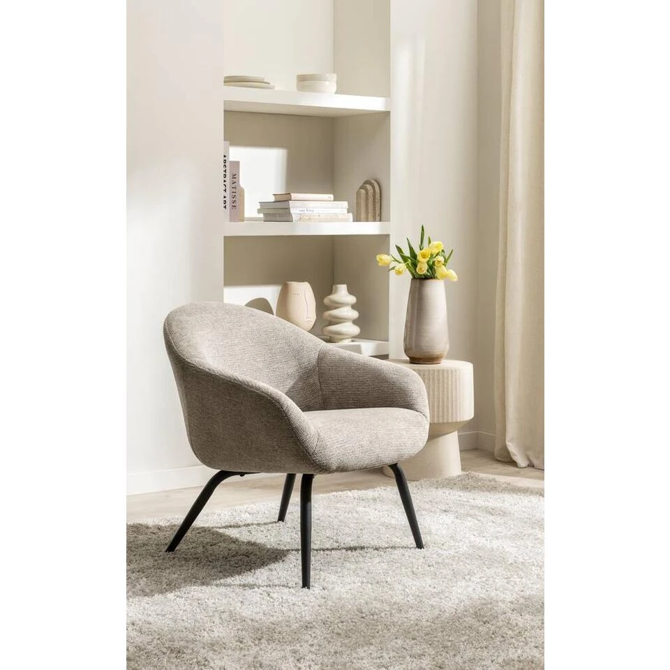 Fauteuil Lieke - Beige 7 Fauteuil Lieke - Beige - Afbeelding 7