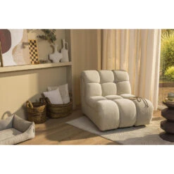 Draaifauteuil Beau - Stof Raven - Beige 12 Draaifauteuil Beau - Stof Raven - Beige -Leen Bakker Fauteuils sf 10201311 1