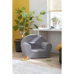 Kinderstoel Louis - Antraciet - 44x53x36 Cm -Leen Bakker Fauteuils sf 12601270 1011
